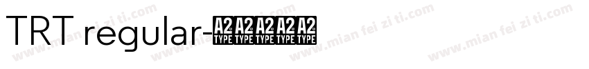 TRT regular字体转换